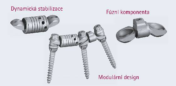 Systém titanových implantátů DSS sestává ze tří složek