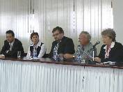 Mgr. Eva Vojanská (Nefrologická klinika LOGMAN, Košice), MUDr. Peter Mizla (NDC LOGMAN, Košice) počas slávnostného otvorenia XVI. celoslovenskej konferencie sekcie sestier pracujúcich v nefrológii