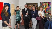 Výstavu navštívil i náměstek ministra kultury