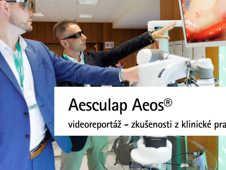 Představení 3D exoskopu Aesculap Aeos na Kongres ORL v Hradci Králové 2026