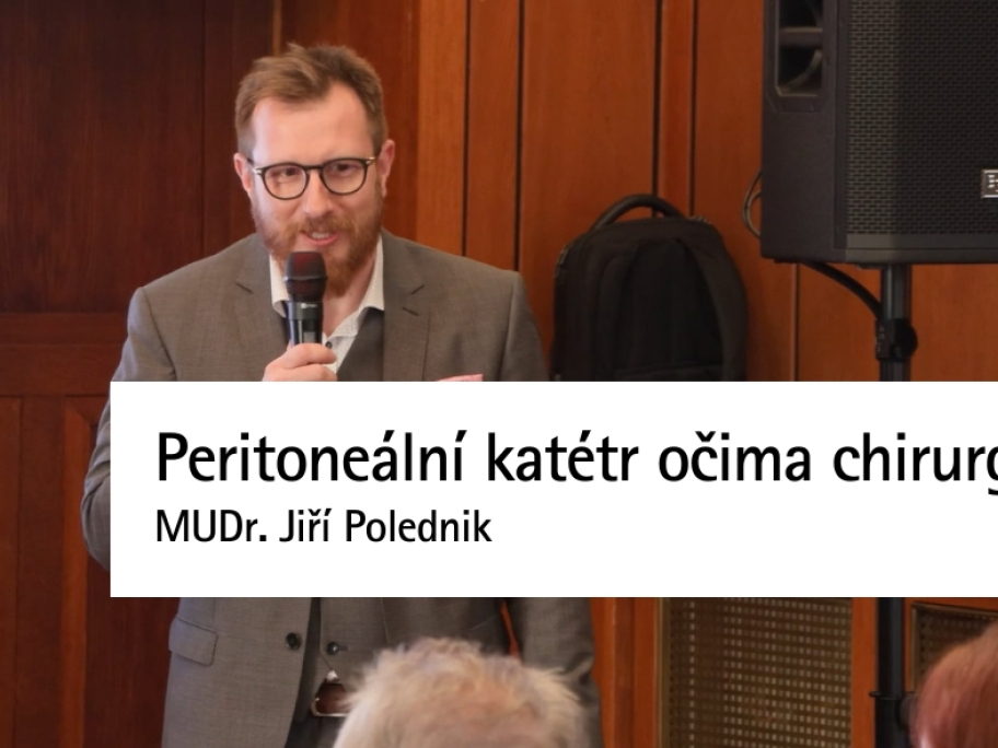 Peritoneální katétr očima chirurga | MUDr. Jiří Polednik