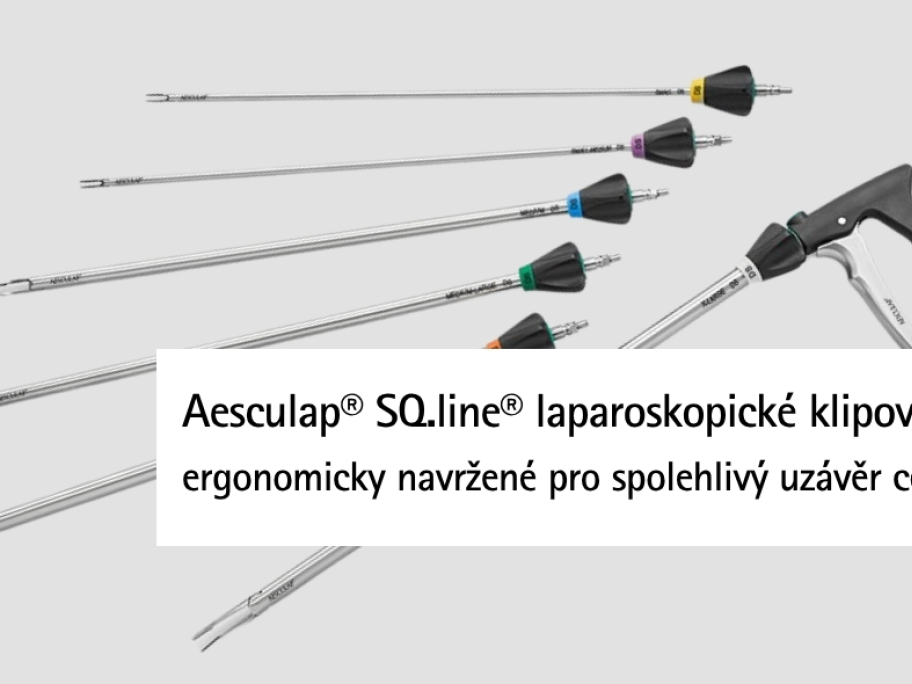 SQ.line® laparoskopické klipovače | Ergonomicky navržené pro spolehlivý uzávěr cév