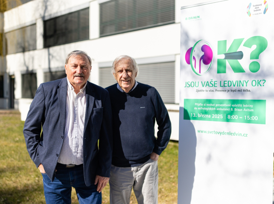 Legendární fotbalisti - Antonín Panenka a František Knebort podporují prevenci ledvin