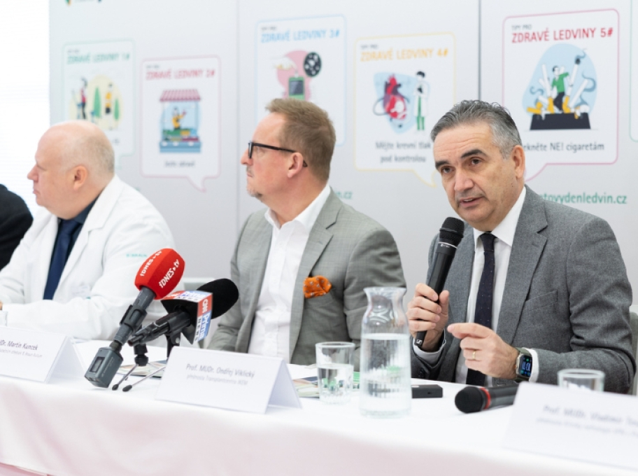 Tisková konference ke Světovému dni ledvin 2026 na dialyzačním středisku B. Braun Avitum v Praze