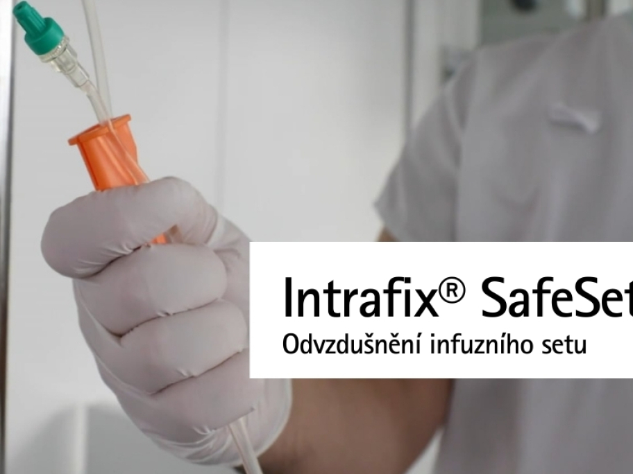 Odvzdušnění infuzního setu Intrafix® SafeSet