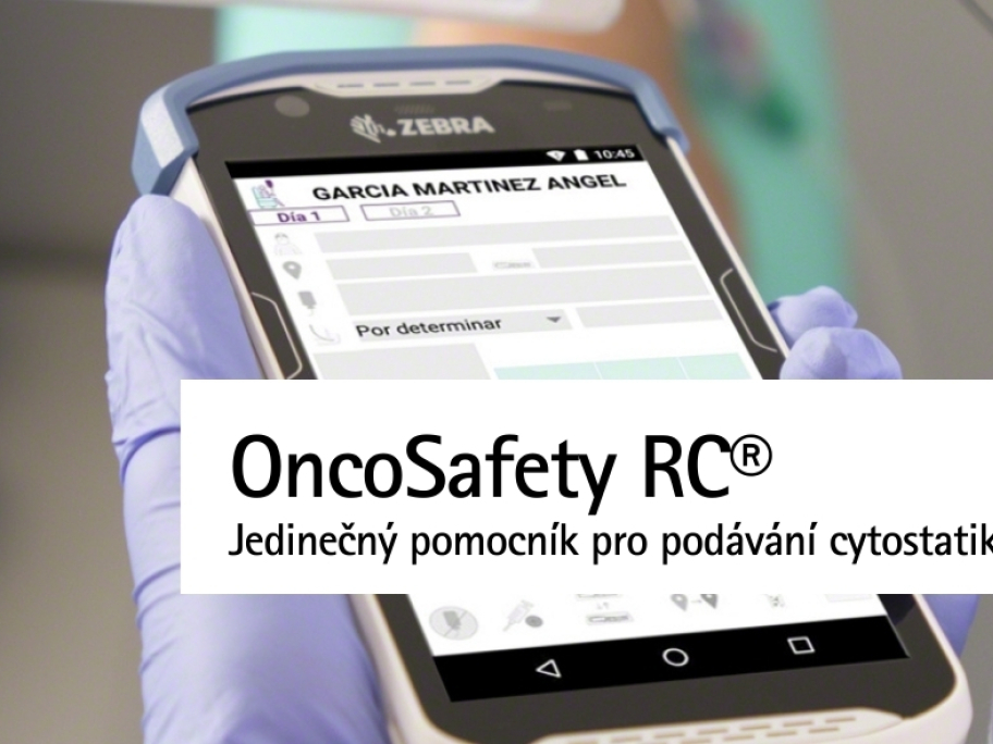 OncoSafety Remote Control®pomocník pro podávání cytostatik