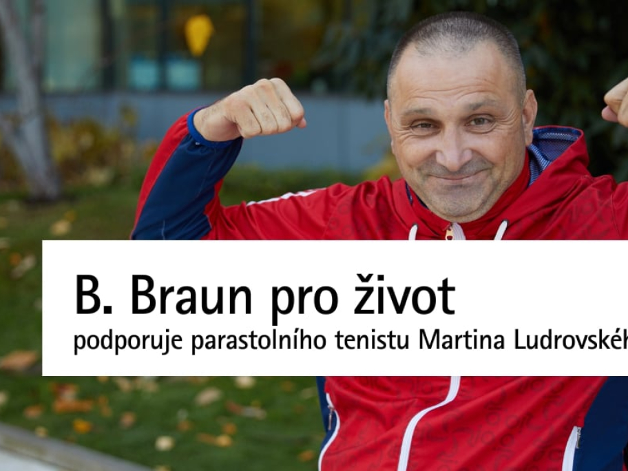 B. Braun pro život podporuje slovenského parastolního tenistu Martina Ludrovského