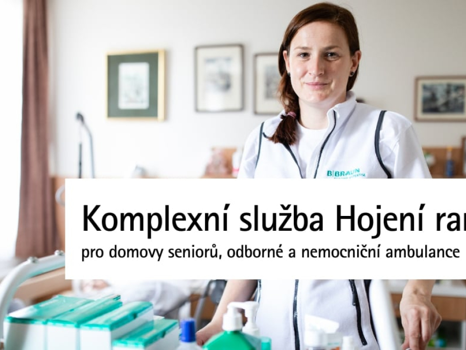 Komplexní služba Hojení ran pro domovy seniorů, odborné a nemocniční ambulance