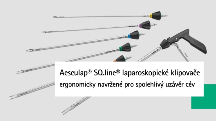 SQ.line® laparoskopické klipovače | Ergonomicky navržené pro spolehlivý uzávěr cév