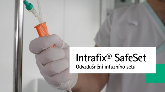 Odvzdušnění infuzního setu Intrafix® SafeSet