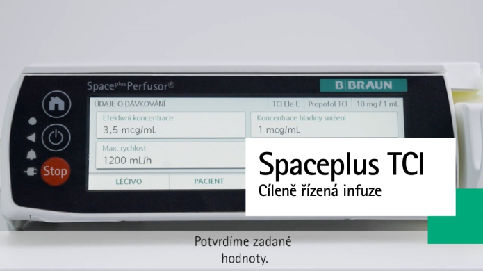 Spaceplus - cíleně řízená infuze TCI (Target Controll Infusion)