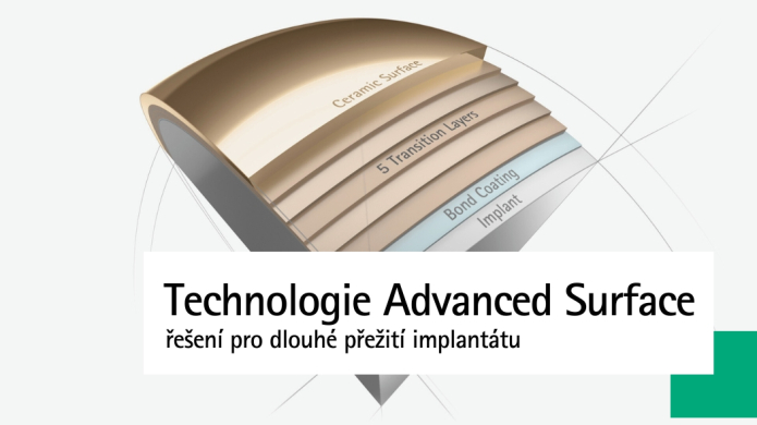 Technologie Advanced Surface | Řešení pro dlouhé přežití implantátu