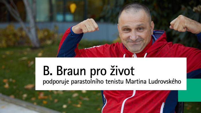 B. Braun pro život podporuje slovenského parastolního tenistu Martina Ludrovského