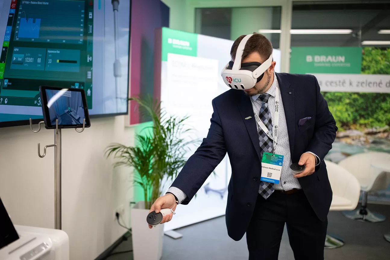 Tématem bylo i proškolování zdravotnického personálu prostřednictvím virtuální reality
