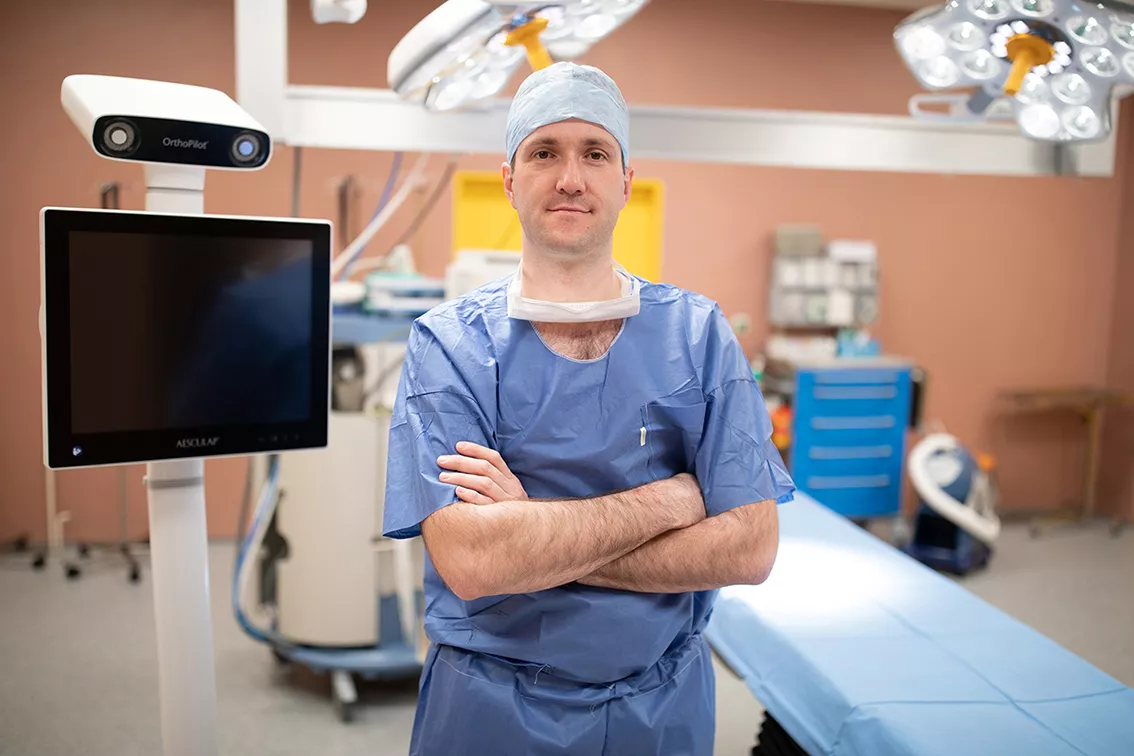 MUDr. Tomáš Novotný, přednosta Ortopedické kliniky Masarykova nemocnice Ústí nad Labem