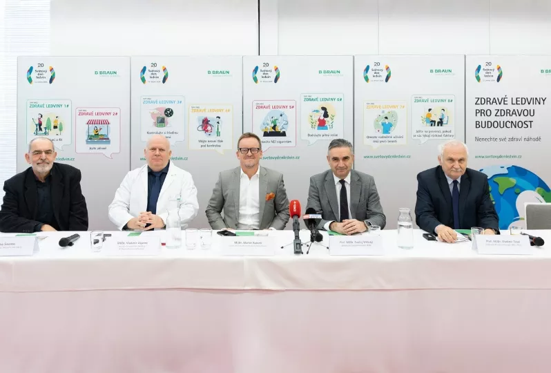 Tisková konference ke Světovému dni ledvin 2026 na dialyzačním středisku B. Braun Avitum v Praze