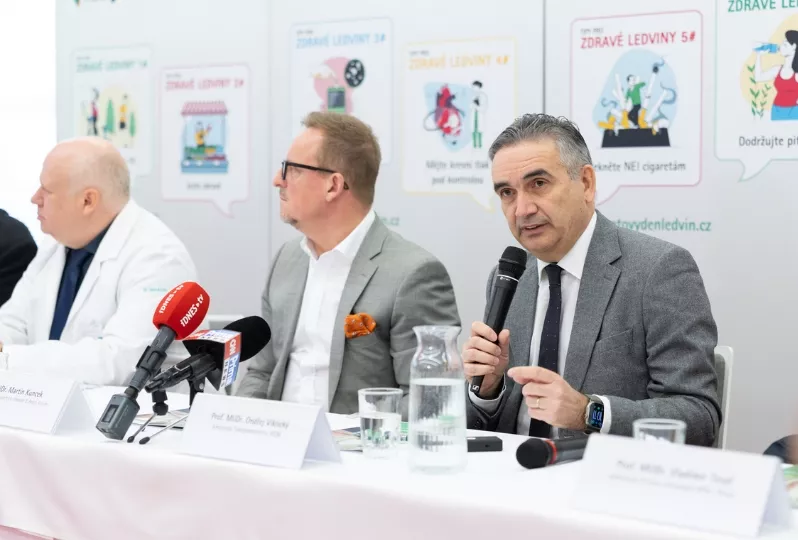 Profesor Ondřej Viklický během tiskové konference ke Světovému dni ledvin 2026