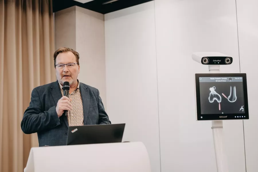 doc. MUDr. Tomáš Tomáš, Ph.D., přednosta I. ortopedické kliniky FN u sv. Anny v Brně na kongresu ČSOT 2025