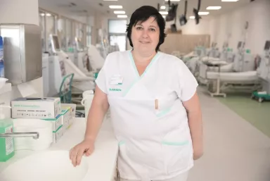 Vedoucí vrchní sestra dialyzačního střediska Olga Roučková