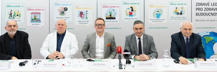 Tisková konference ke Světovému dni ledvin 2026 na dialyzačním středisku B. Braun Avitum v Praze