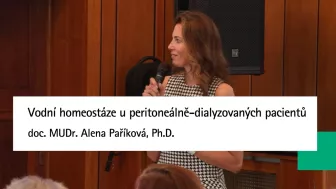 Vodní homeostáze u peritoneálně-dialyzovaných pacientů | doc. MUDr. Alena Paříková, Ph.D.