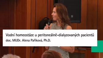 Vodní homeostáze u peritoneálně-dialyzovaných pacientů | doc. MUDr. Alena Paříková, Ph.D.