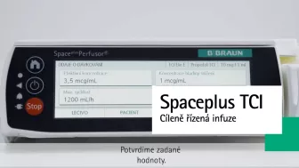 Spaceplus - cíleně řízená infuze TCI (Target Controll Infusion)