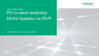 PCI in-stent restenózy žilního bypassu na RIVP