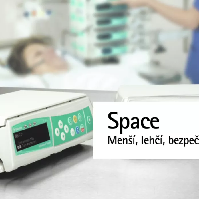 Space infuzní technika menší, lehčí, bezpečnější