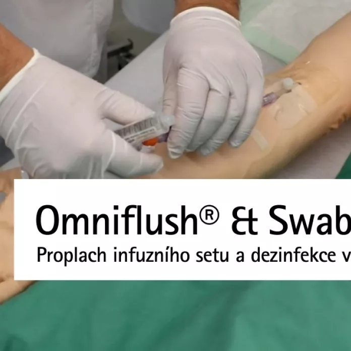 Stříkačka Omniflush® s uzávěrem SwabCap®