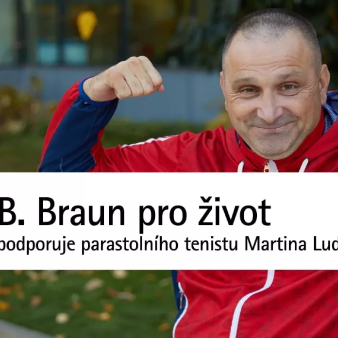 B. Braun pro život podporuje slovenského parastolního tenistu Martina Ludrovského