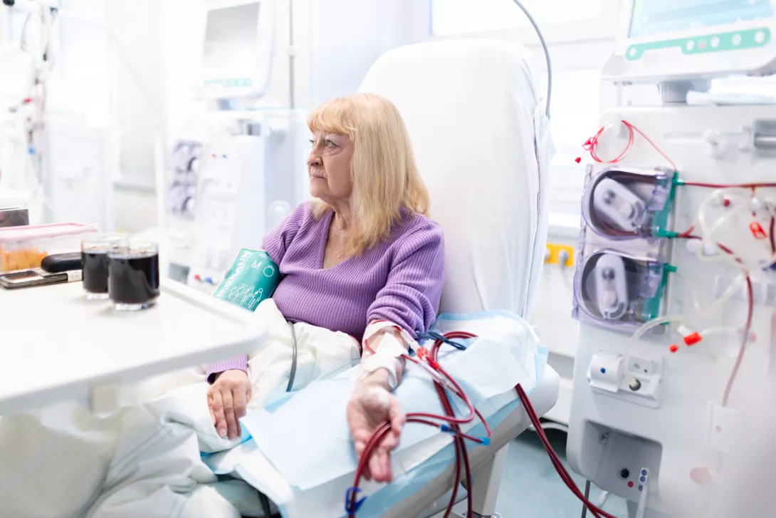 Pacientka Barbora Brožová, která pravidelně navštěvuje Dialyzační středisko v Ústí nad Orlicí