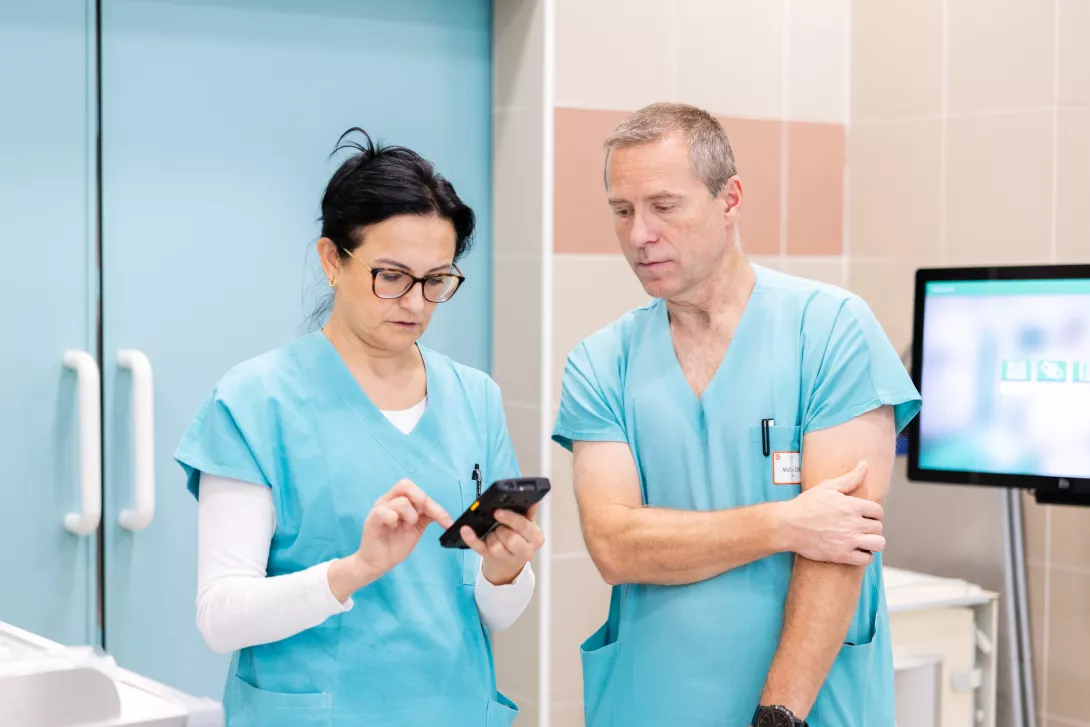 Nemocniční personál ovládá OnlineSuite plus s přehledem.