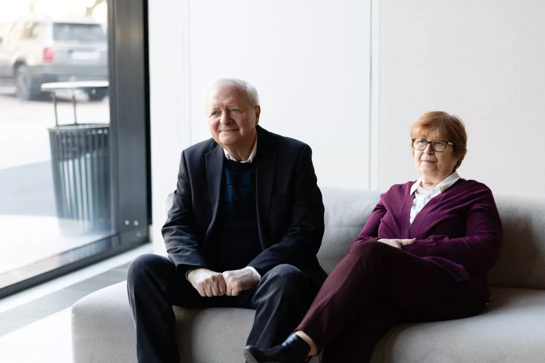 Pacient Anton Polakovič so svojou manželkou