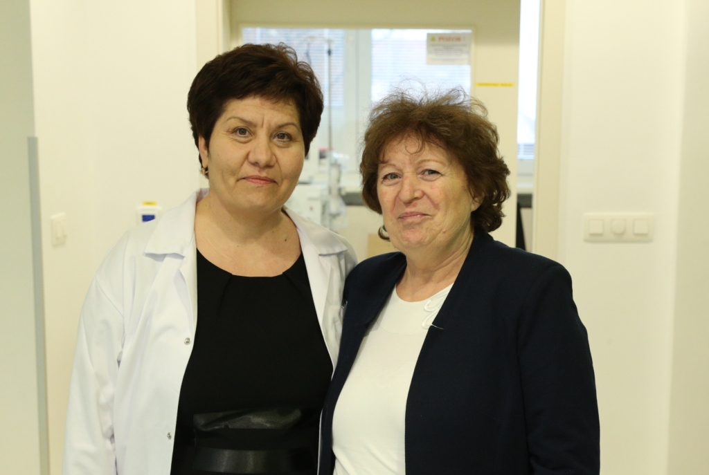 MUDr. Zlata Pastvová, primářka DS Pezinok a Jana Šikulová, pacientka před transplantací ledviny